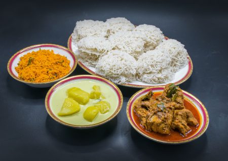 01 White String Hoppers With Chicken Curry 1