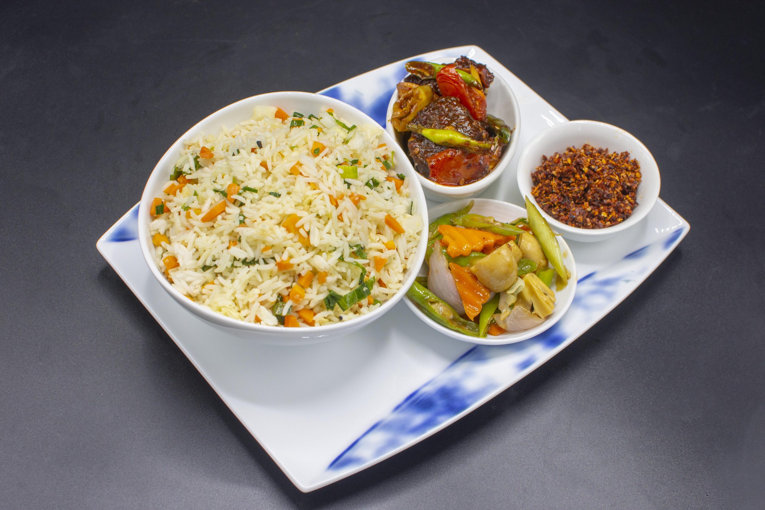 69 Vegetable Fried Rice With Devilled Fish